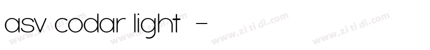 asv codar light下载字体转换